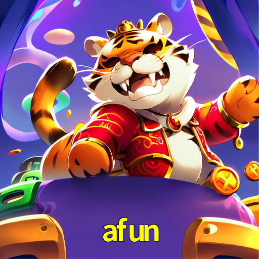 Imagem promocional da afun mostrando a plataforma e suas vantagens